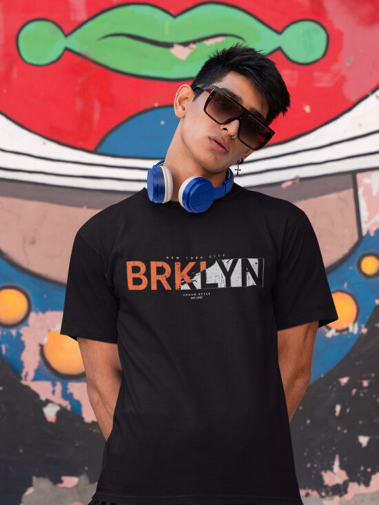 Broken Lyn Black For Men T-shirt