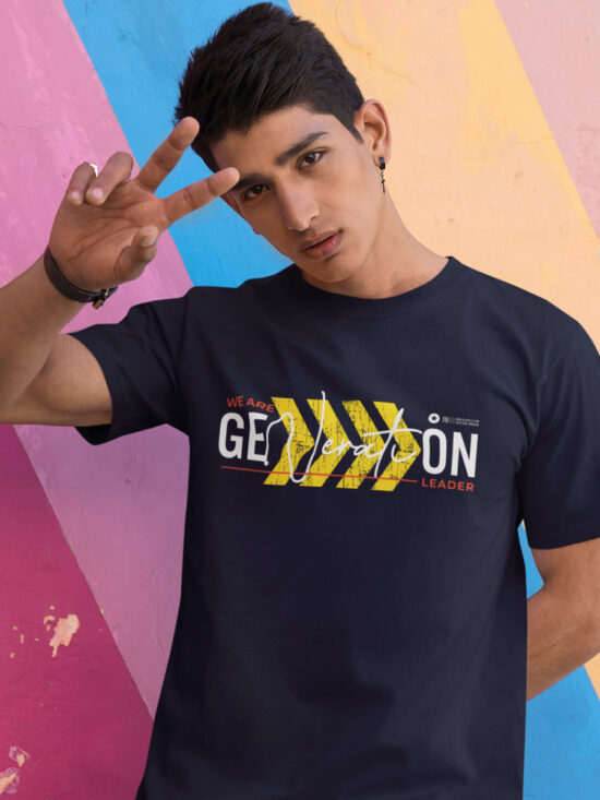 Leader Blue For Men T-shirt