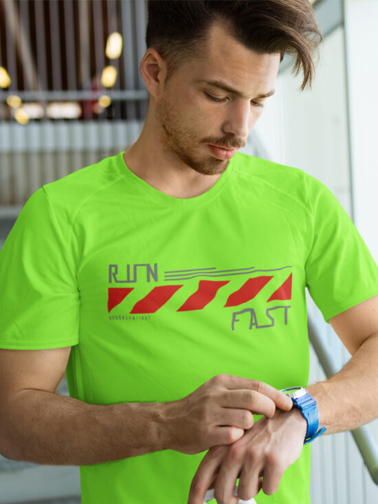 Run Fast Neon For Men T-shirt