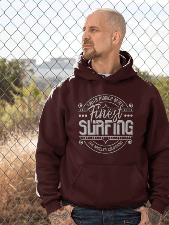 Surfing For Men Hoodies
