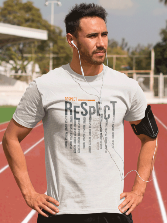 Respect White For Men T-Shirt