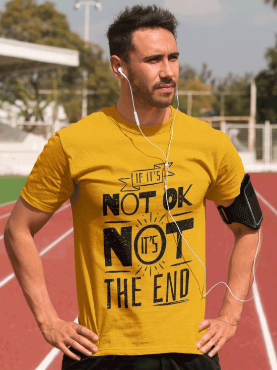 It's ok Yellow For Men T-Shirt