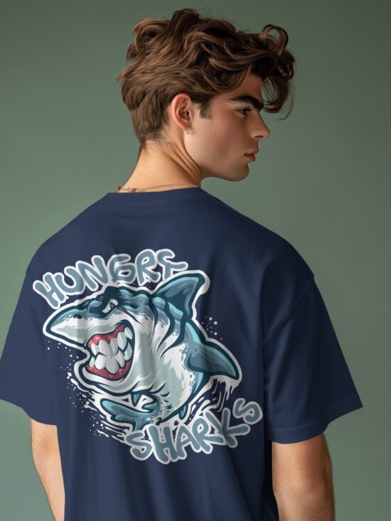 HUNGER SHARK OVERSIZE TEES
