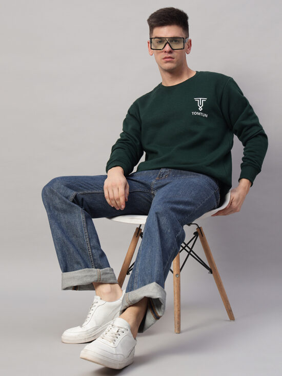 TOMTUN DARK GREEN Sweatshirt