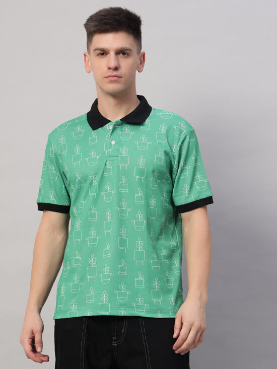 GREEN MINI POTS POLO TEES