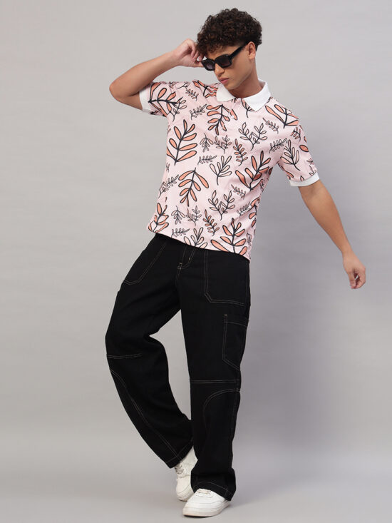 DOODLE LEAVES POLO TEES